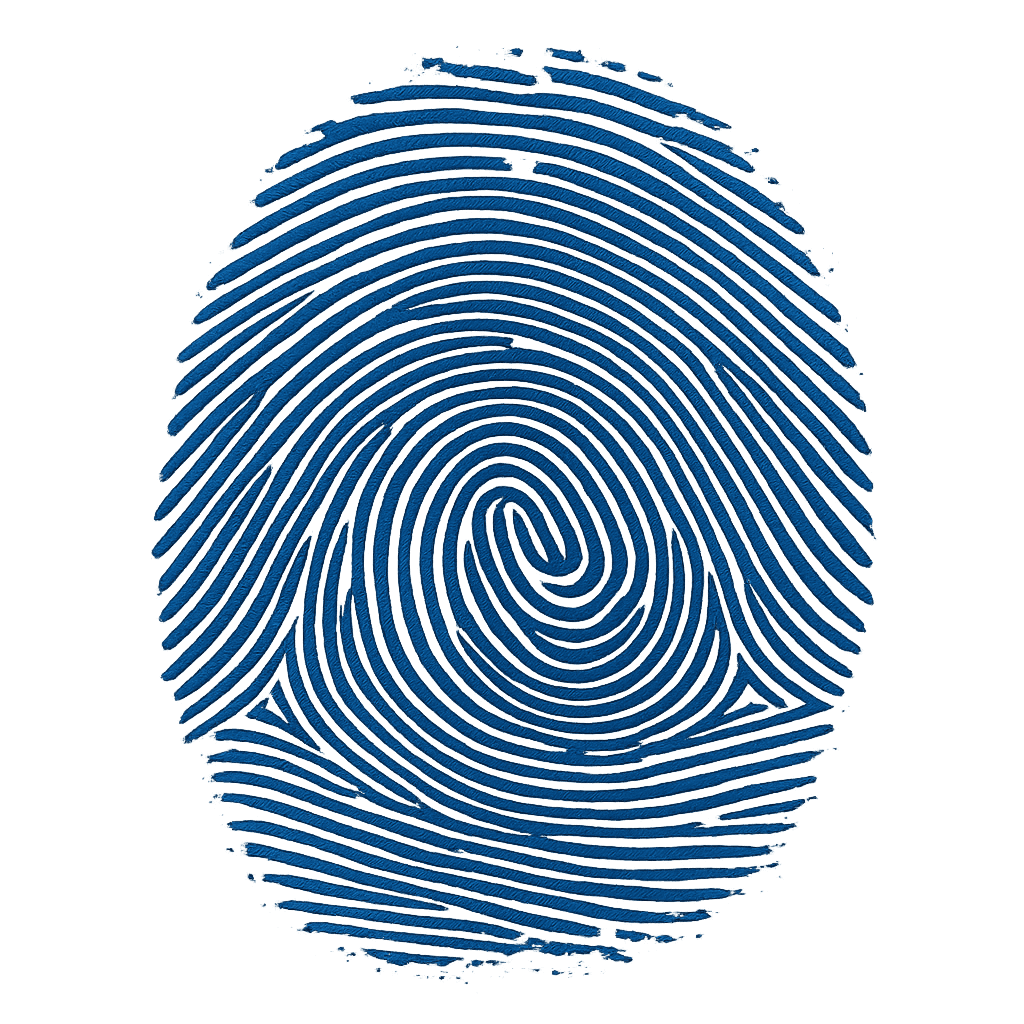 Digital fingerprint scanning process for secure identity verification